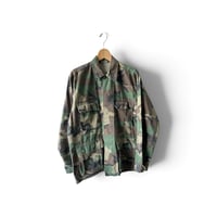 US BDU JACKET”PEACE" / SMALL / WOODLANDCAMO 【used】