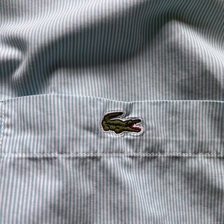 Stripe Button-down shirt / '90 FRANCE LACOSTE 【used】