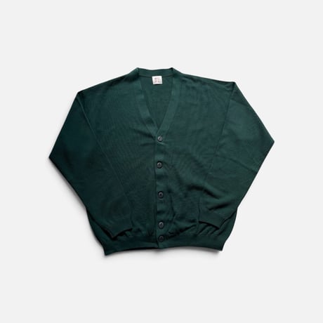 HIGH TWIST COTTON CARDIGAN  DARK GREEN