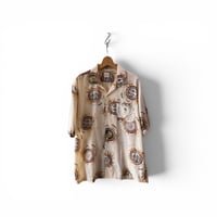 Safari shirt Ivory / '90 Karl Helmut 【used】