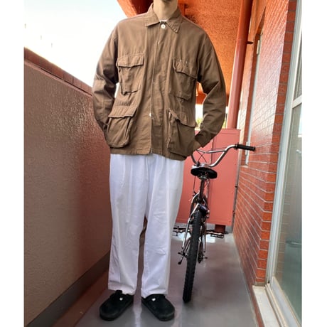 US BDU JACKET”PEACE" / BROWN /MEDIUM【used】