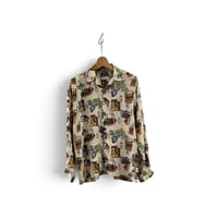 Divine Altarpiece Print Shirt / '90 Nick & NORA 【used】