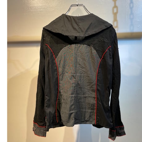 Euro design knit zip jacket