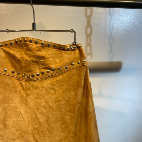 70s vintage suede leather capri pants
