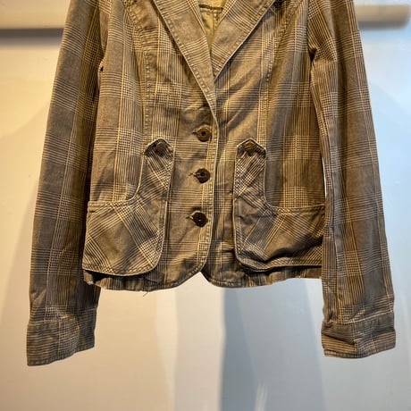 Y2K check design jacket