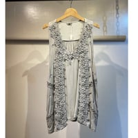 Floral embroidery design tops
