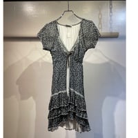 Floral layered design one-piece