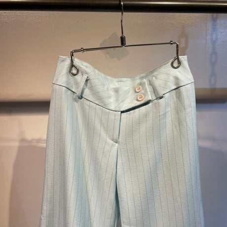 Color stripe ankle pants