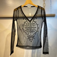 Oriental see-through tops