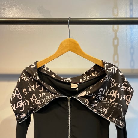Euro zip up design tops