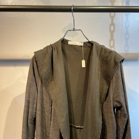 Grunge design hoodie knit cardigan