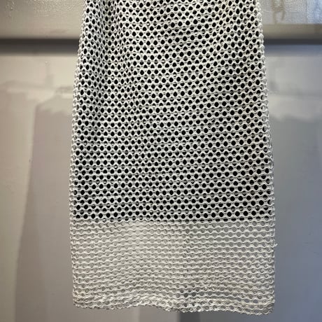 Mesh and border layered skirt