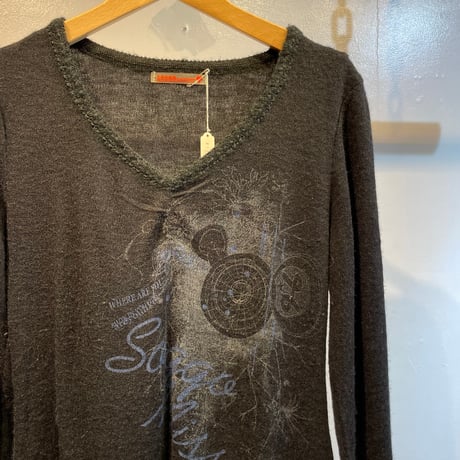 Euro design knit one-piece