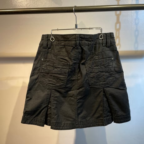 Euro military design mini skirt