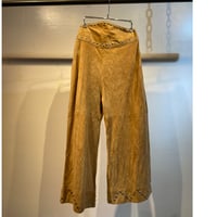 70s vintage suede leather capri pants
