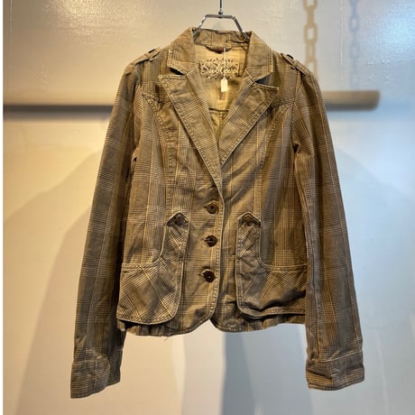 Y2K check design jacket