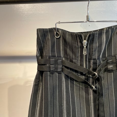 Euro stripe design mini skirt
