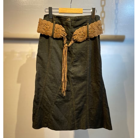 Euro design denim skirt