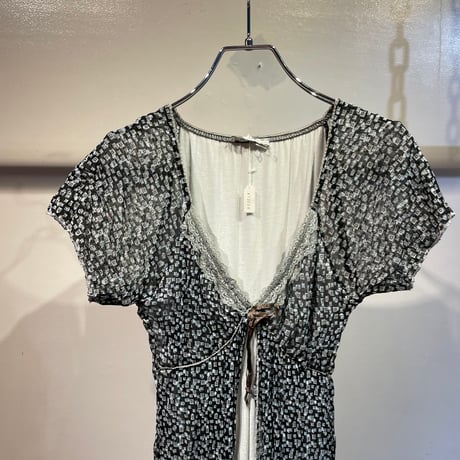 Floral layered design one-piece