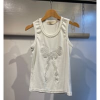 Ribbon bijou design tops