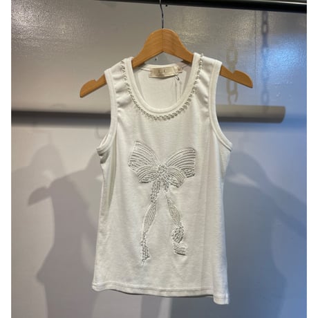 Ribbon bijou design tops