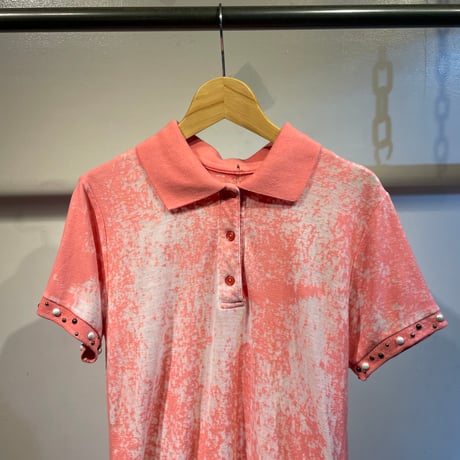 Spangle design polo shirts