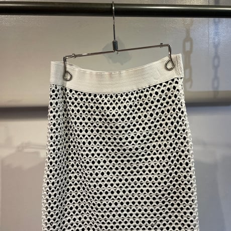 Mesh and border layered skirt