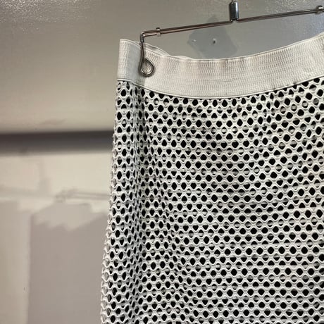 Mesh and border layered skirt