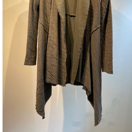 Grunge design hoodie knit cardigan