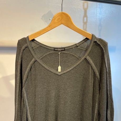 Grunge irregular hem design tops