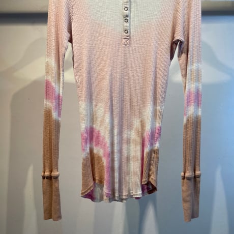 Tie-dye henry design tops