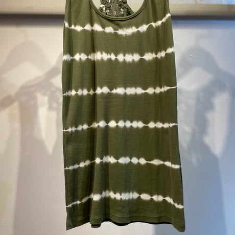 Lace and tie-dye border design tops