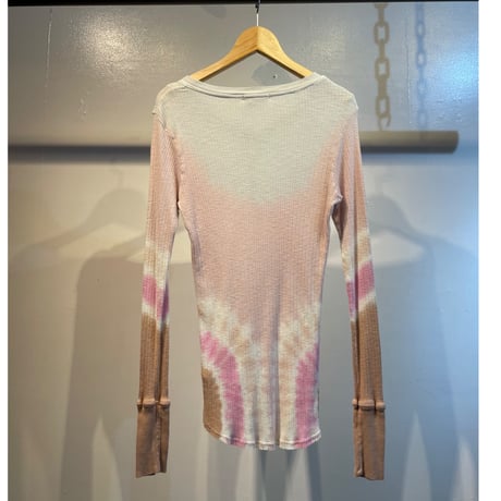Tie-dye henry design tops