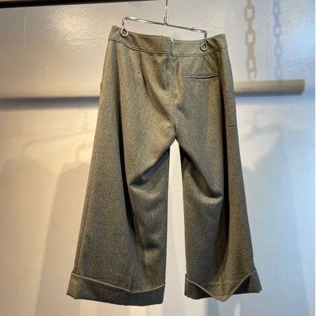 Y2K wool slacks capri pants