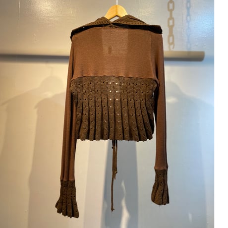 Studs design knit cardigan