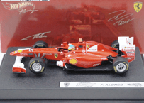ホットウィール フェラーリ F1 F10 2010 アロンソ 1/64 ミニカー