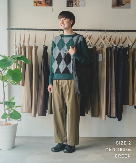 【先行予約】#-98 7G C/W classic argyle knit (Brown)