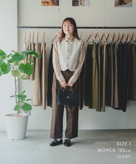 【先行予約】#-94 12W corduroy classic vest (Ivory)