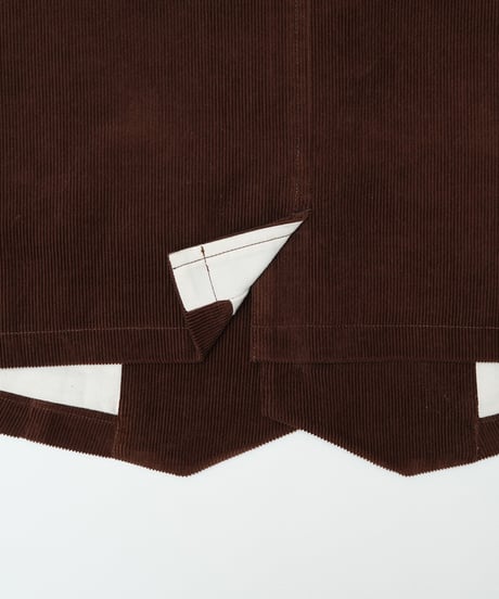 【先行予約】#-94 12W corduroy classic vest (Brown)