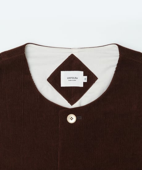 【先行予約】#-94 12W corduroy classic vest (Brown)