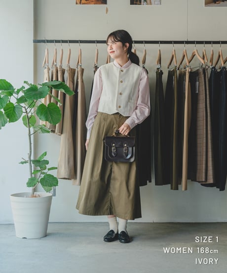 【先行予約】#-94 12W corduroy classic vest (Ivory)