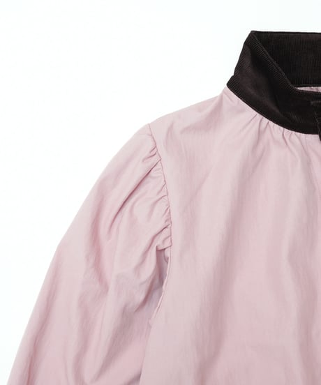 【先行予約】#-96 Puff sleeve soft volume blouson (Pink)