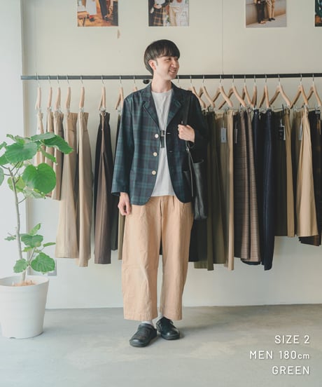 【先行予約】#-97 W/P gabardine railway drivers jacket (Green)