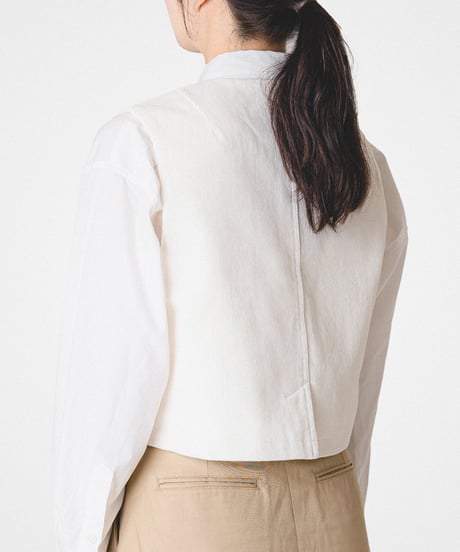【先行予約】#-94 12W corduroy classic vest (Ivory)