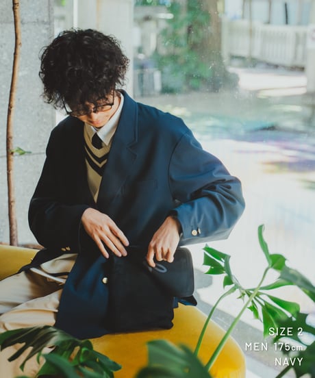 【先行予約】#-22 4B relax double blazer (Navy)