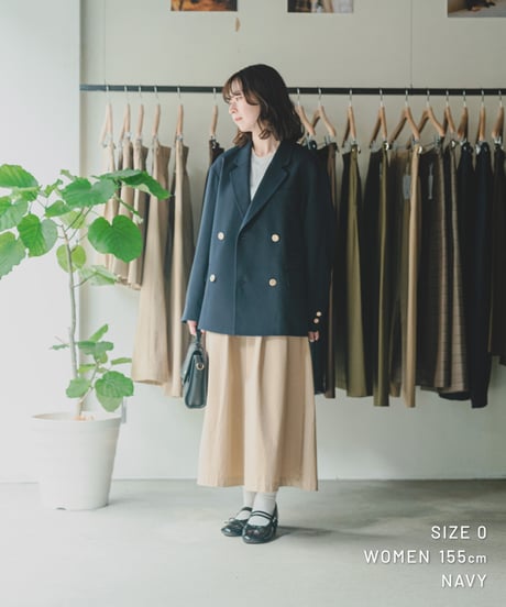 【先行予約】#-22 4B relax double blazer (Navy)