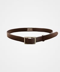 【先行予約】#-104 nohole leather belt (Brown/Gold)