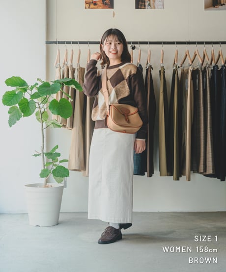【先行予約】#-98 7G C/W classic argyle knit (Brown)