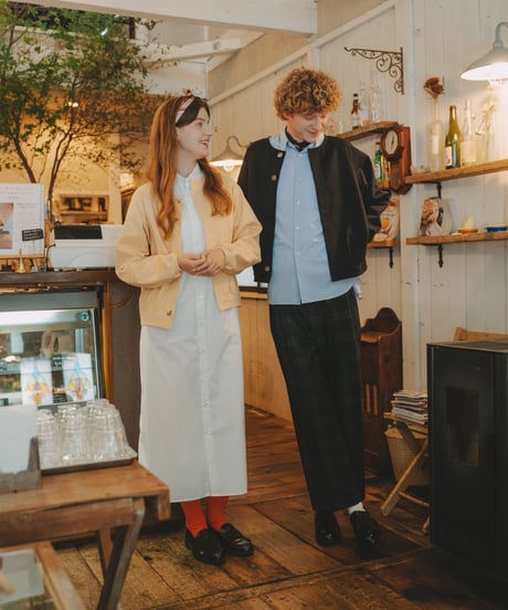 【先行予約】#-92 Heavy french terry cardigan blouson (Yellow)
