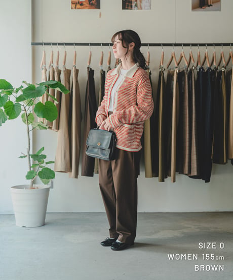 【先行予約】#-102 Ventile gabardine 1tuck seamless pants (Beige)